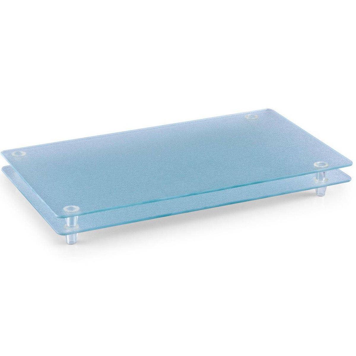 GLASSCHNEIDEPLATTEN 2-er Set 52/30 cm - Transparent, Glas (30/52cm) - ZELLER