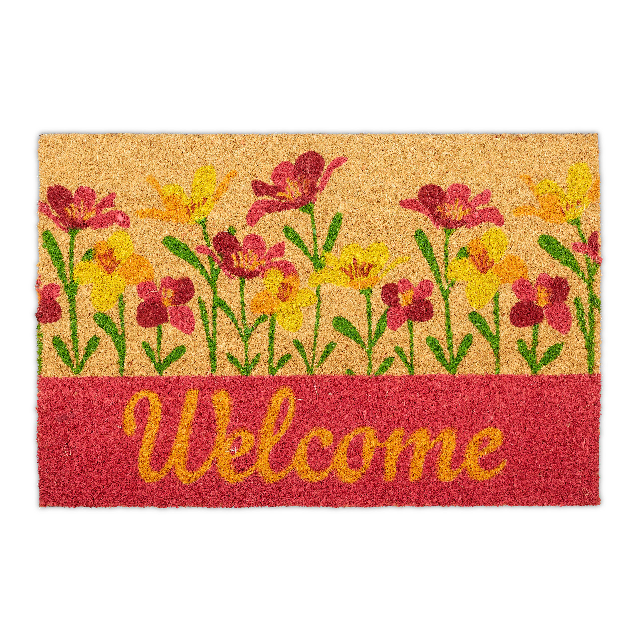 KOKOSFUSSMATTE - Multicolor, Kunststoff/Textil (60/40cm) - Relaxdays