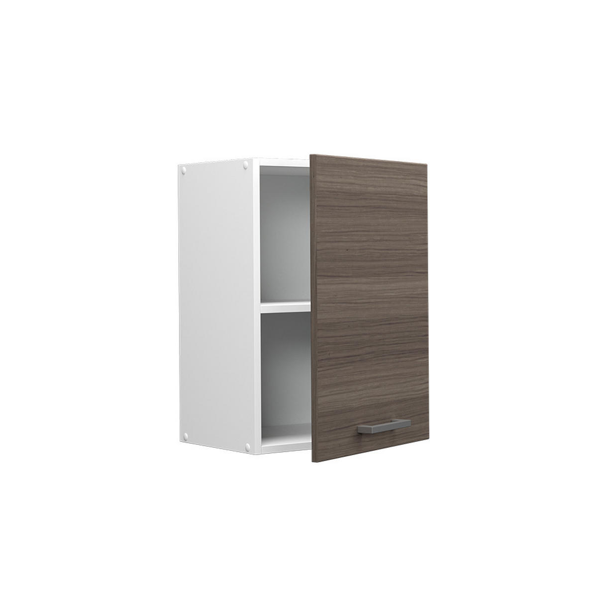 HÄNGESCHRANK R-Line Grau 45 cm - Weiß/Braun, Holzwerkstoff (45/60/31cm) - Vicco