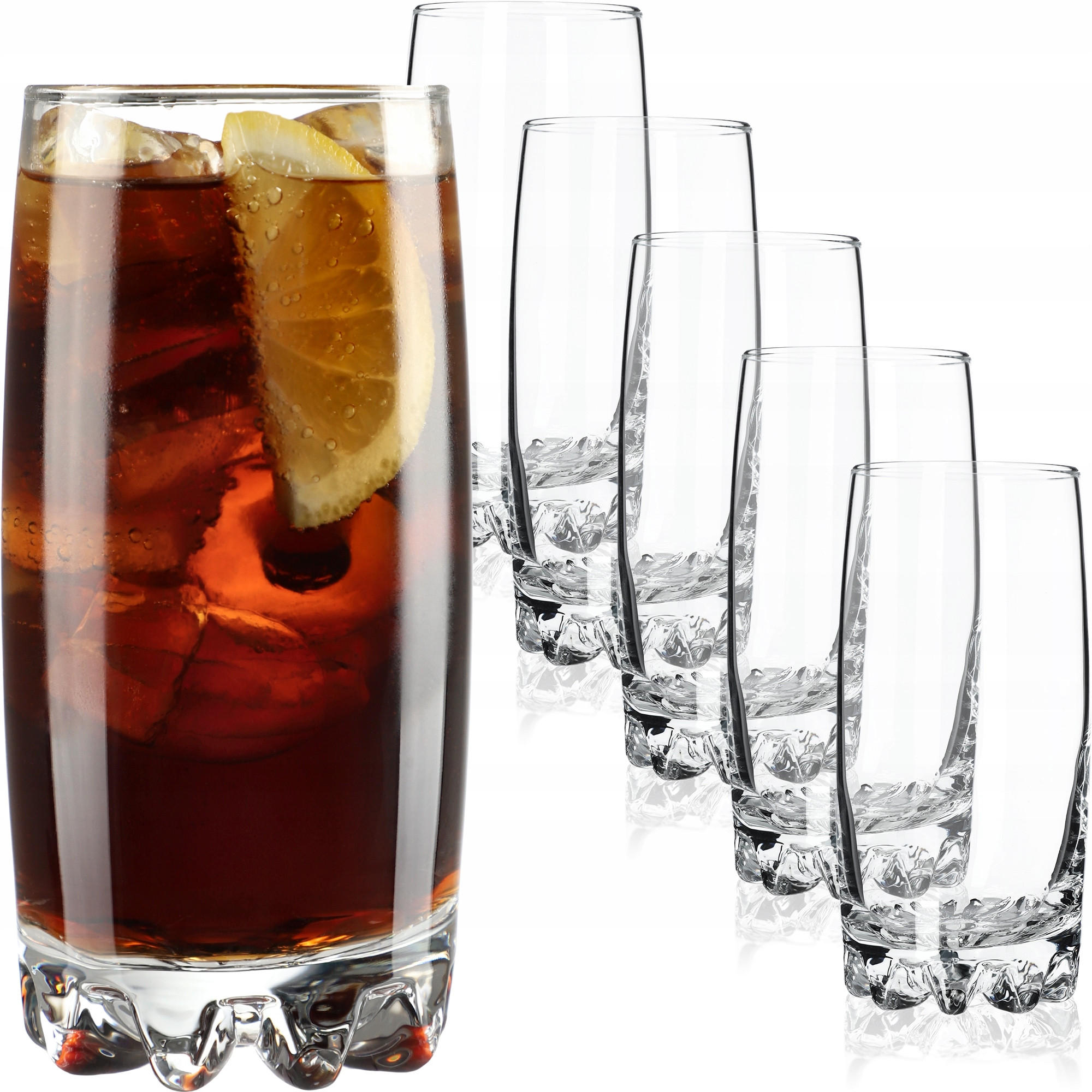 KADAX Gläser-Set für Saftgetränke, 6-tlg. 365 ml - Transparent, Glas - KADAX
