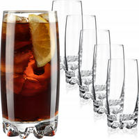 KADAX Gläser-Set für Saftgetränke, 6-tlg. 365 ml - Transparent, Glas - KADAX