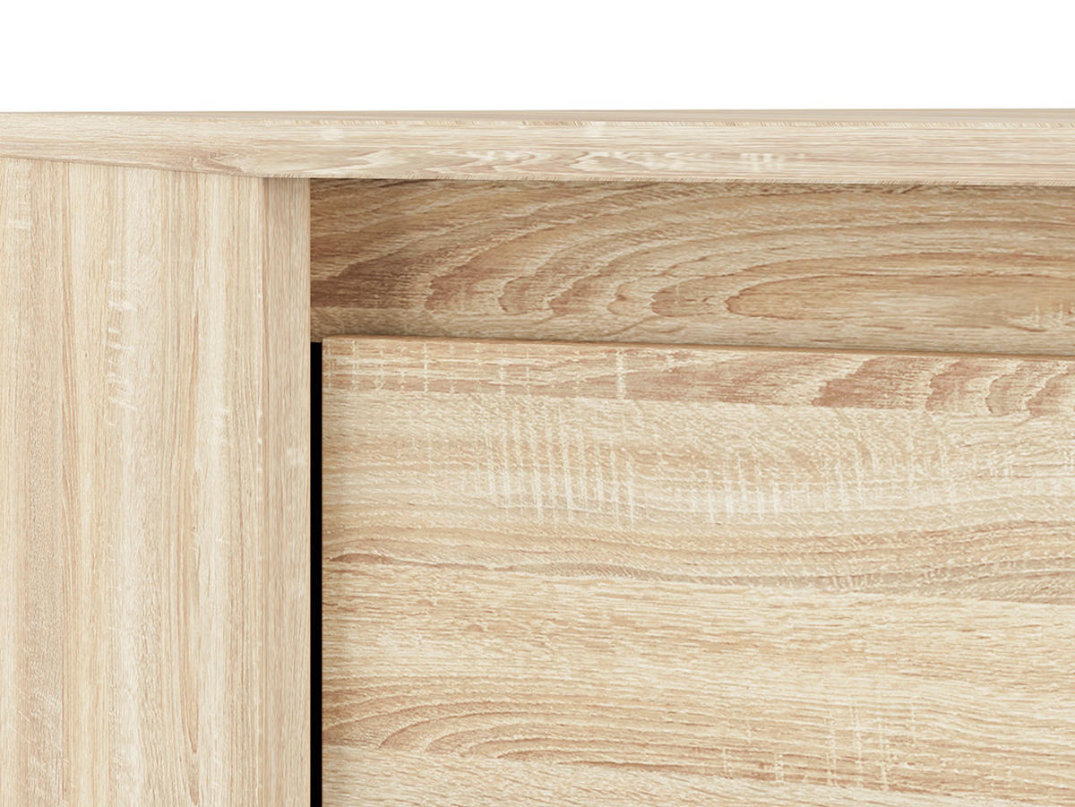ECKSCHRANK Avo Sonoma Eiche, Absetzung austauschbar 82 / 82 / 200cm - Braun/Sonoma Eiche, Holz/Holzwerkstoff (82/200/82cm) - Feldmann-Wohnen