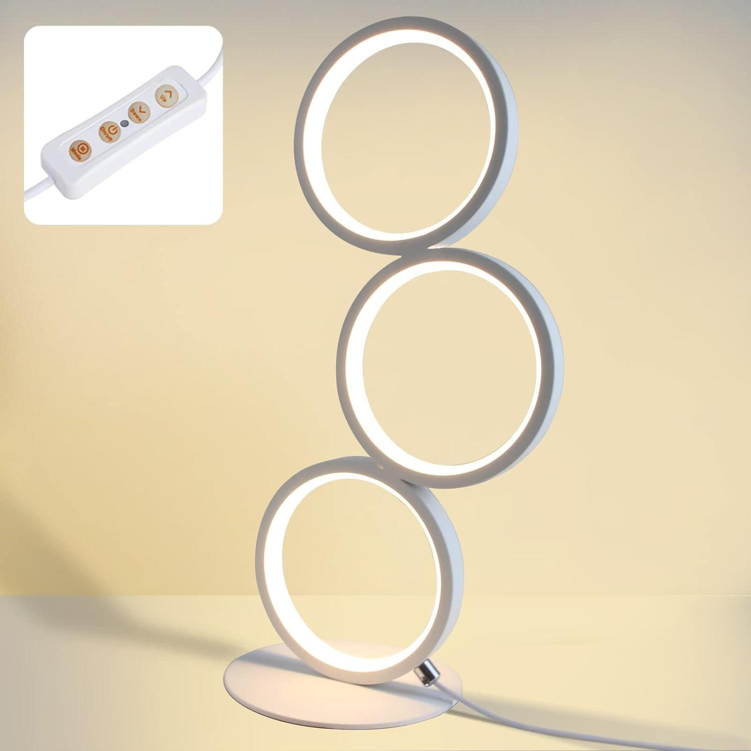 LED-TISCHLEUCHTE Chemnitz 14/14/38 cm - Weiß, Metall (14/14/38cm) - Nettlife