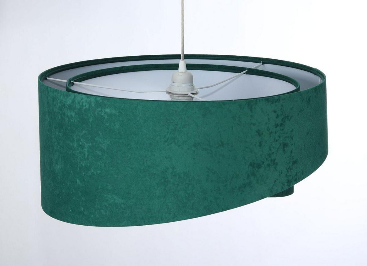 HÄNGELEUCHTE Grün 50/23 cm - Weiß, Kunststoff (50/1.3/23cm) - ONZENO