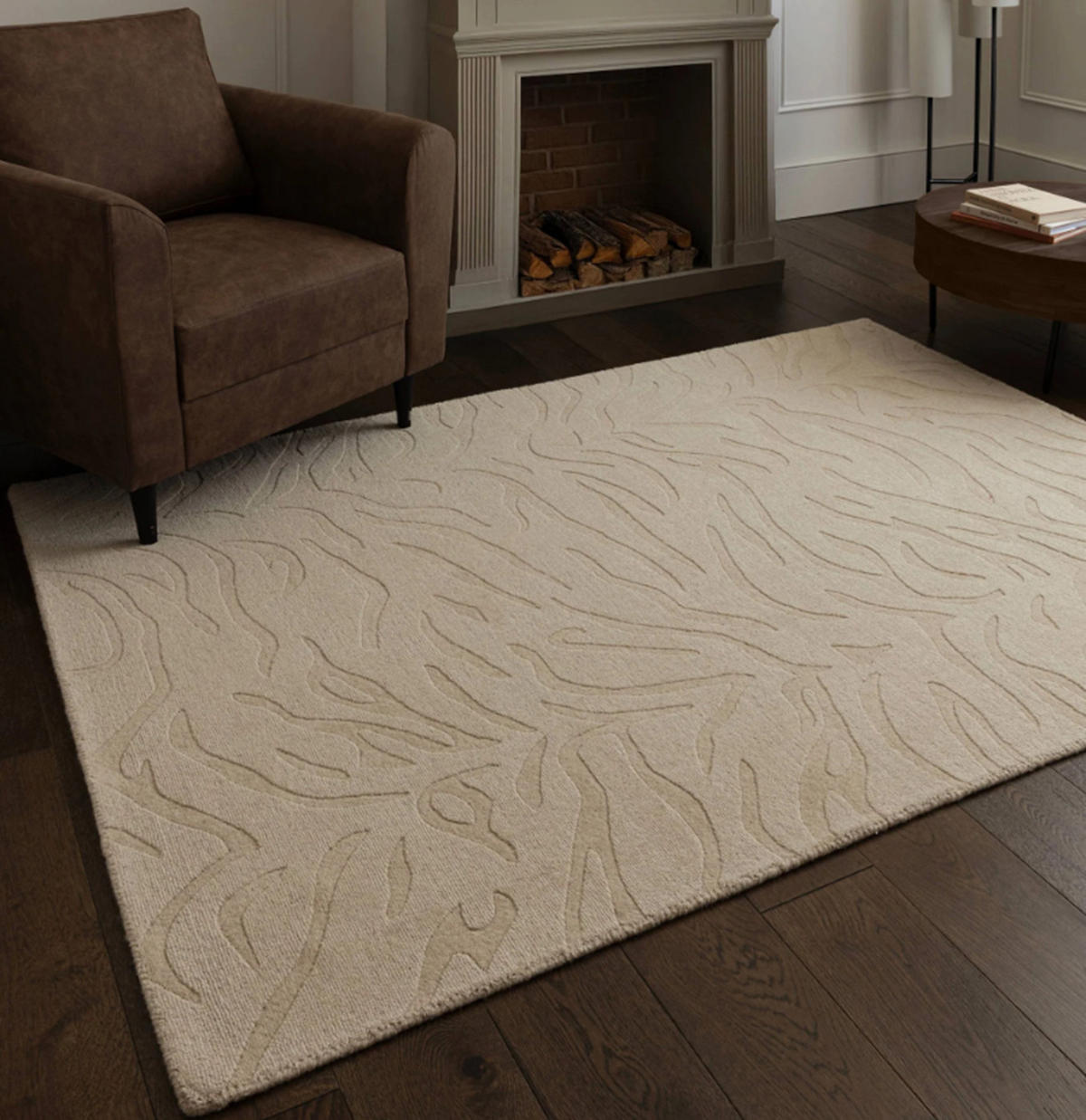 TEPPICH modern Flachgewebe MILL Beige 160 x 230 cm - Beige, Naturmaterialien (160/230cm) - Novatrend