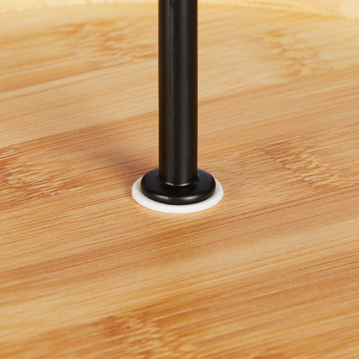 ETAGERE - Hellbraun, Holz/Metall (28/36cm) - Relaxdays