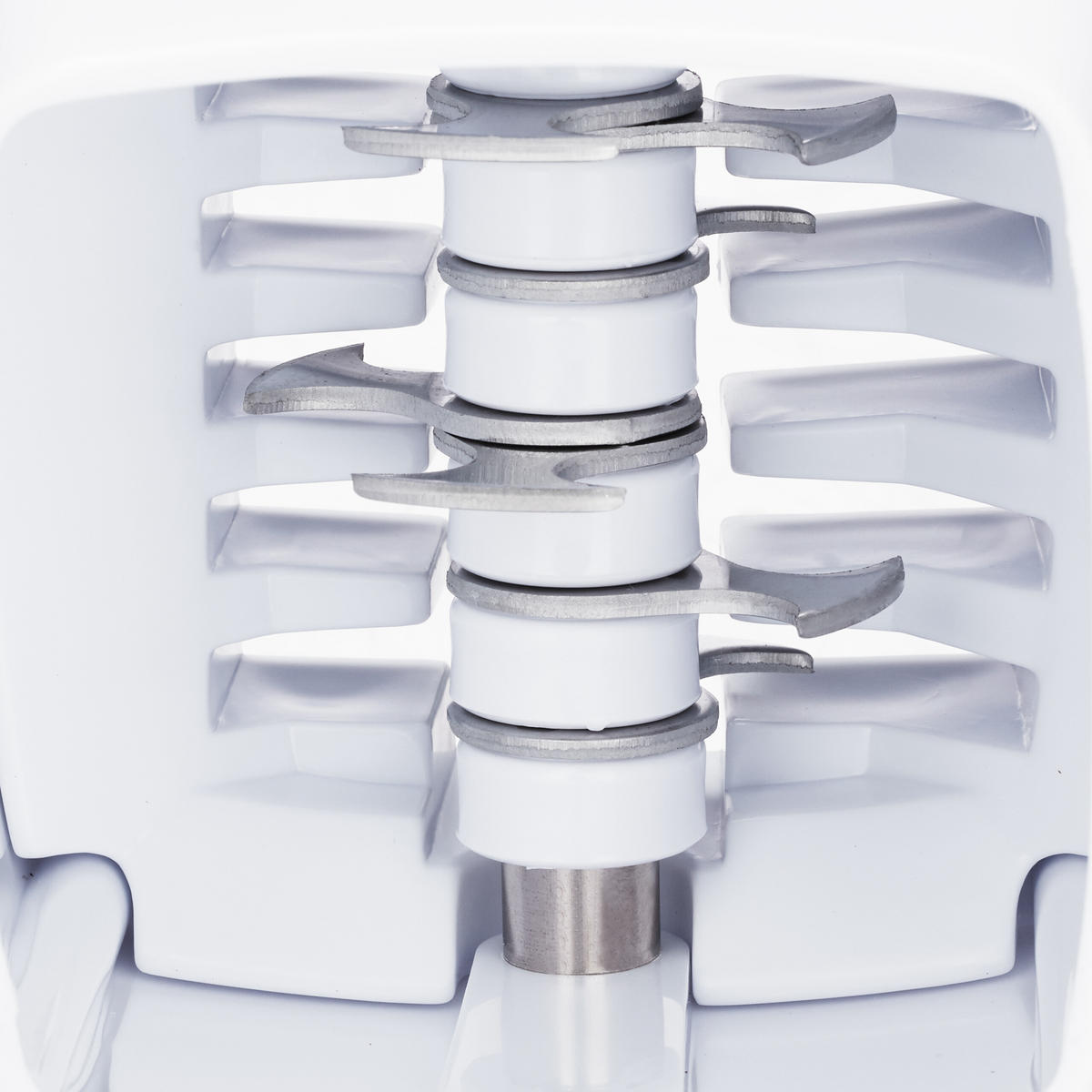 DRVIČ ľadu - biela, kov/plast (12.5/24/16cm) - Relaxdays