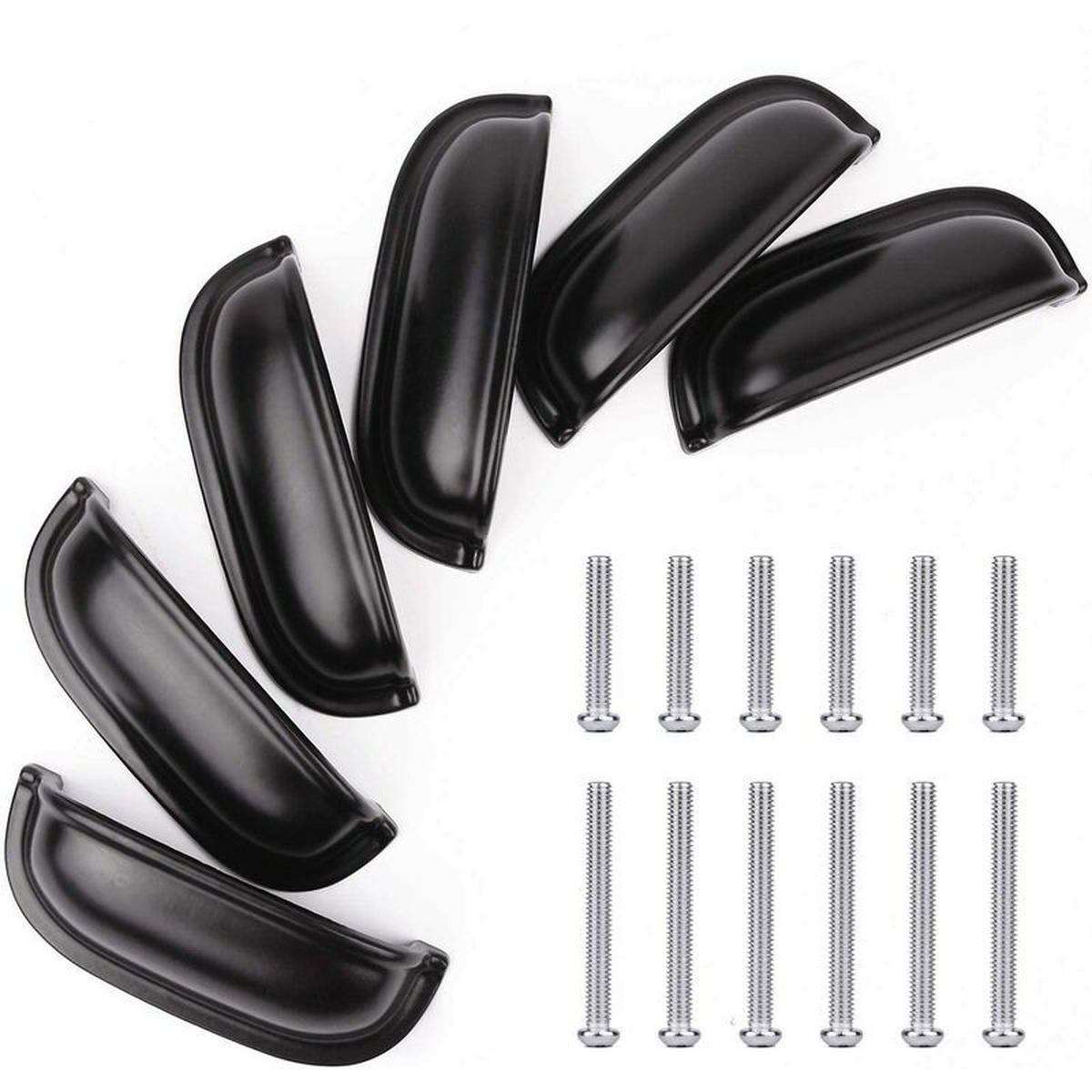 MÖBELGRIFF 1er-Set - Schwarz, Metall (3/2.5/8.8cm)