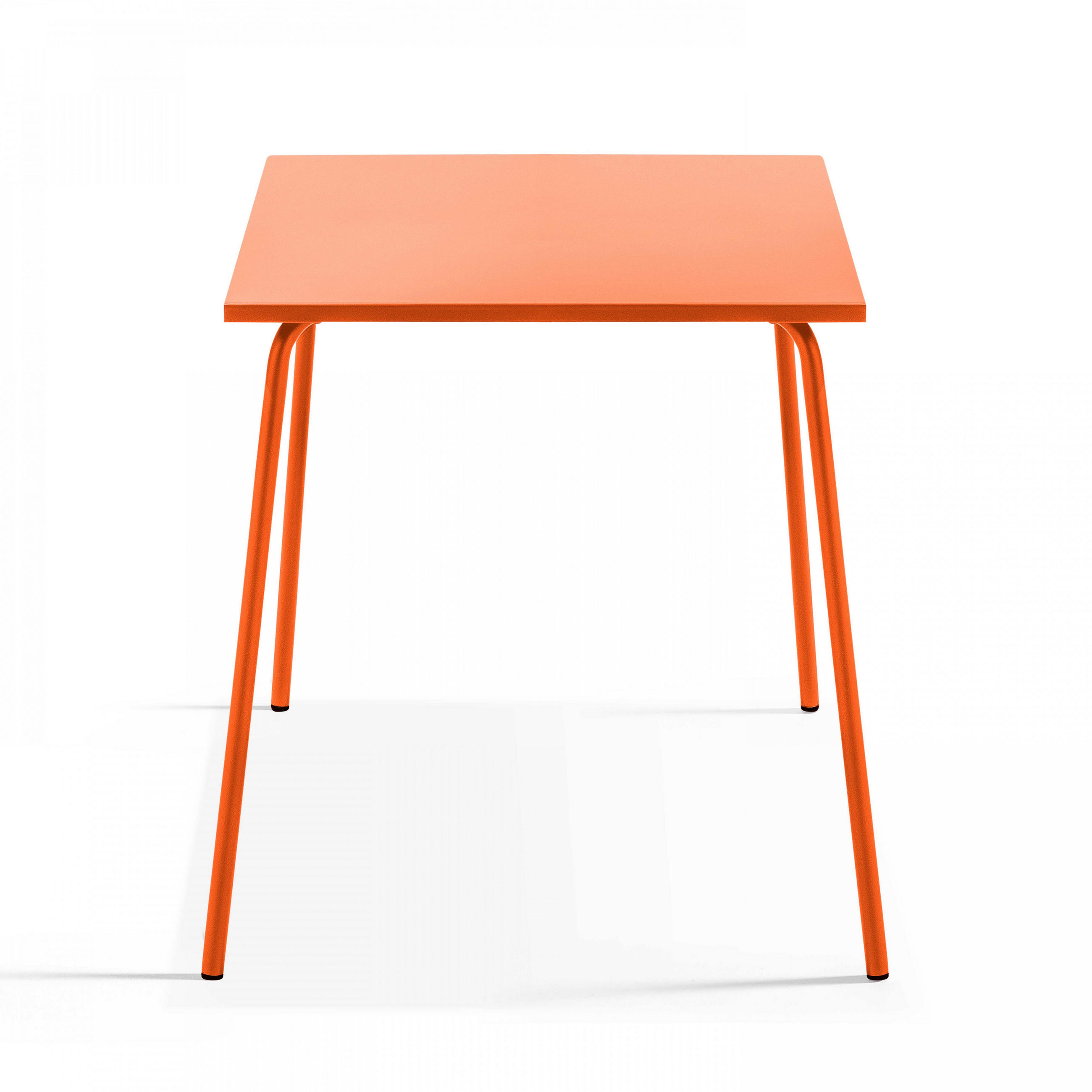 GARTENTISCH , Orangefarben - Orange, Metall (70/70/72cm) - Oviala