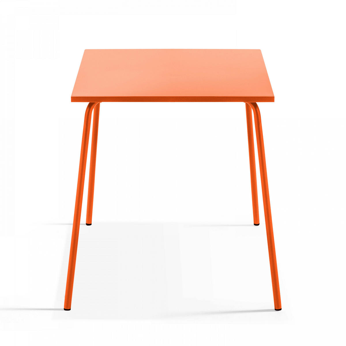GARTENTISCH , Orangefarben - Orange, Metall (70/70/72cm) - Oviala