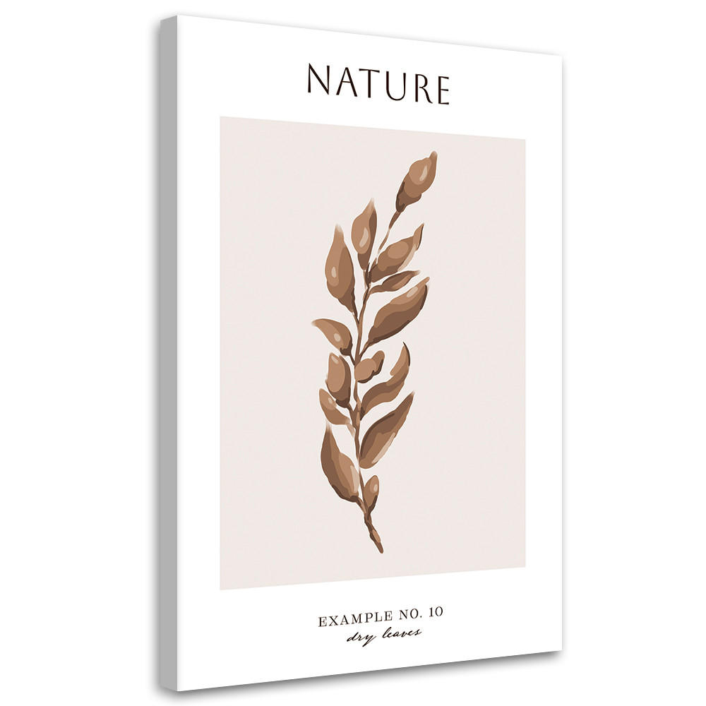 WANDBILD trockene blätter natur - Beige, Textil (40/60cm) - Feeby