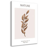 WANDBILD trockene blätter natur - Beige, Textil (40/60cm) - Feeby