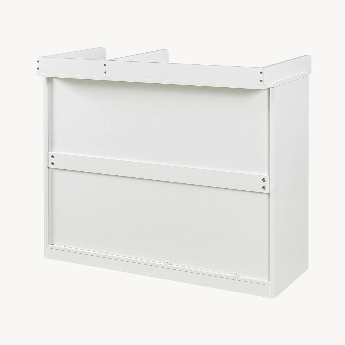 WICKELKOMMODE Beldinupp - Weiß, Holzwerkstoff (55/93/110cm) - [en.casa]