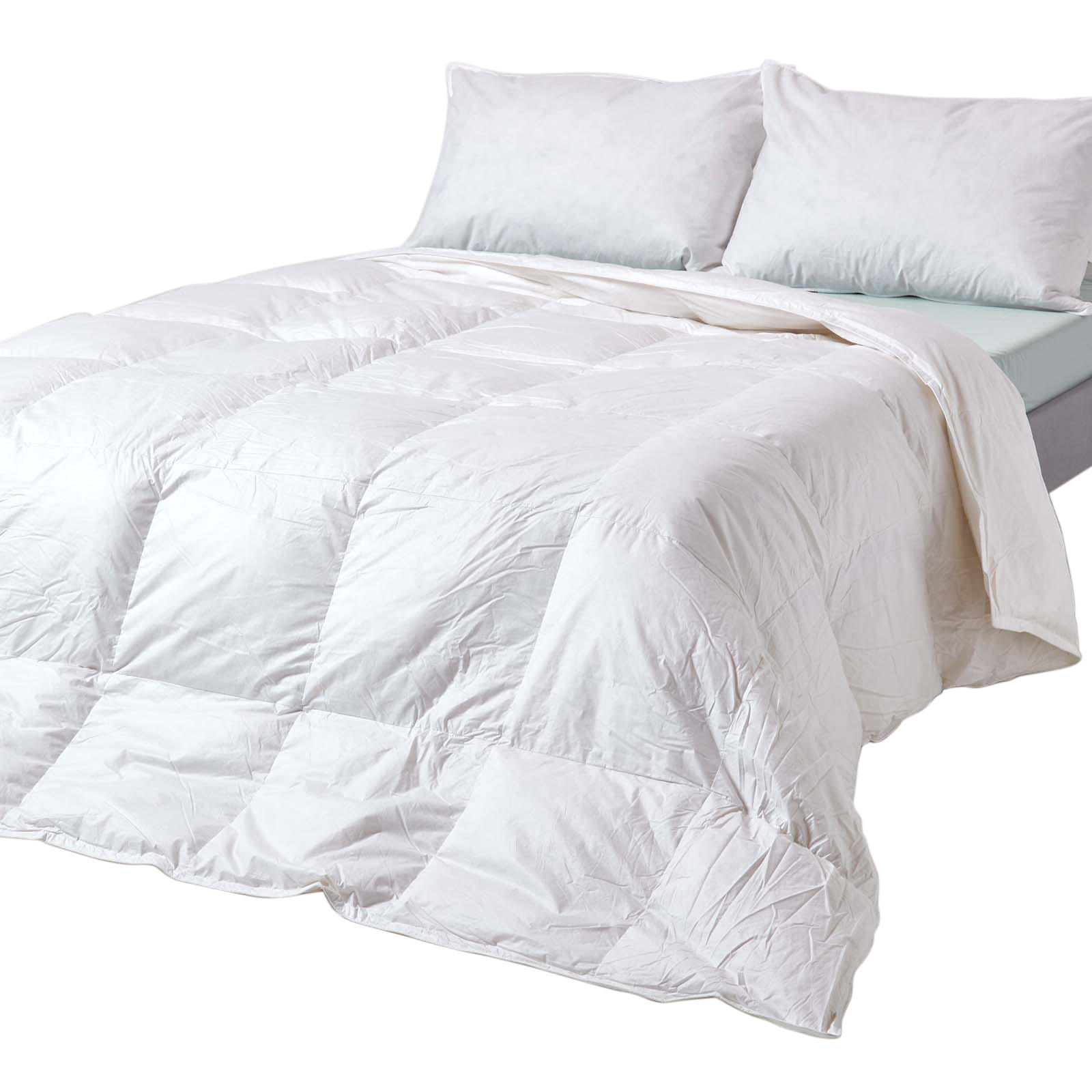 DAUNENDECKE Enten-Daunen & Federn, 200/200 cm - Weiß, Textil (200/200cm) - Homescapes