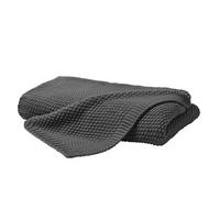 STRICKDECKE 130x170 cm, Kuscheldecke aus 100% Polyacryl, Flauschige Wohnzimmer Wohndecke für Sofa, Bett, Couch uvm. - Anthrazit - Anthrazit, Textil (130/170cm) - Carpe Sonno