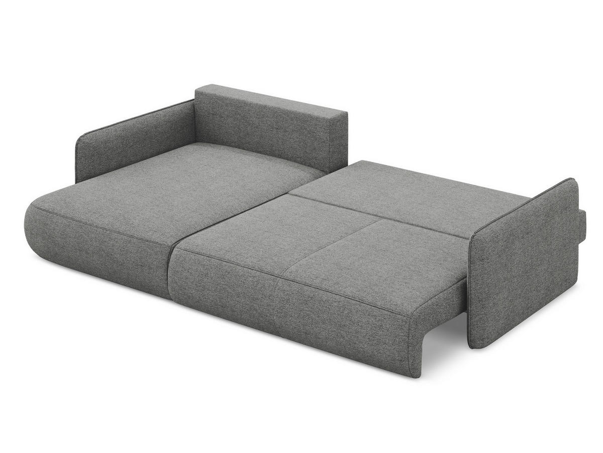 ECKSOFA mit Schlaffunktion Strukturstoff Stoff Pink - Pink/Hellrosa, Kunststoff/Textil (240/148cm) - Makamii