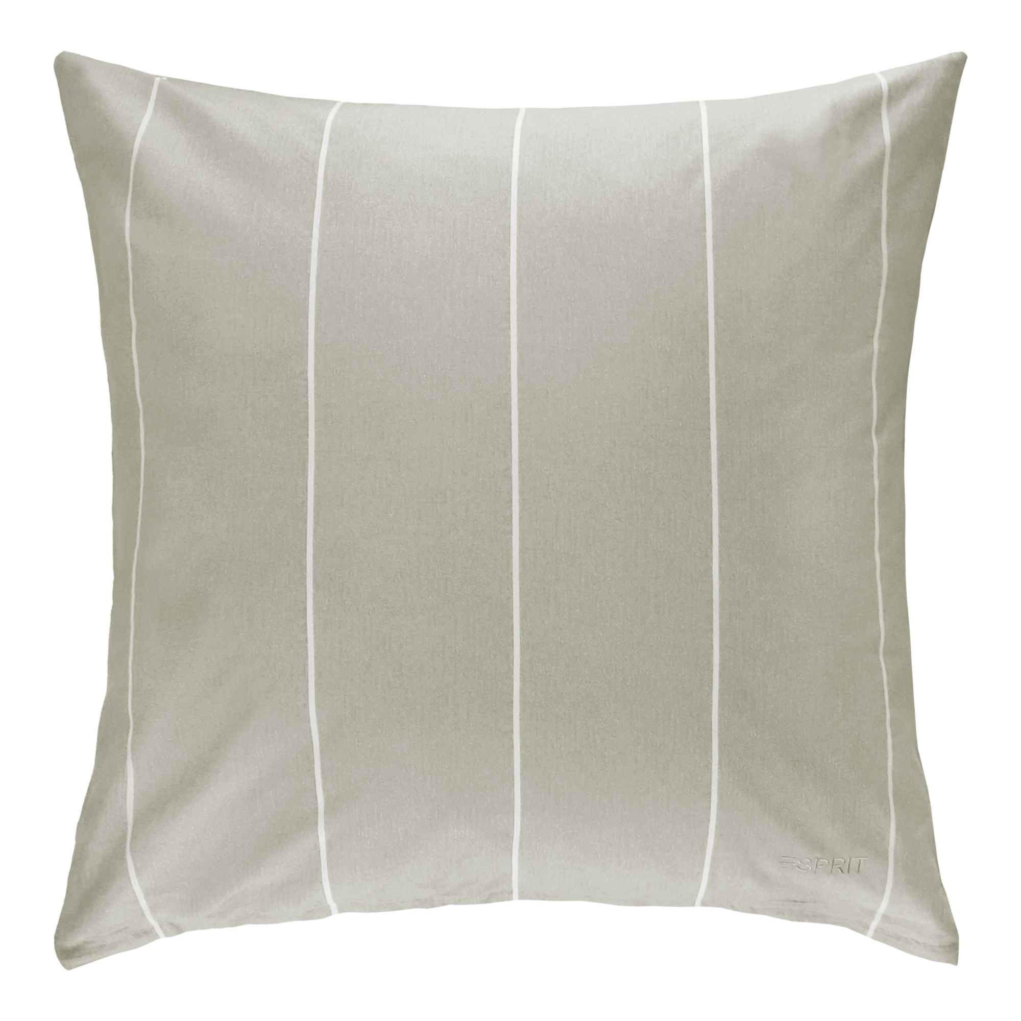 RENFORCÉ KISSENBEZUG HARPLINES - Grau, Textil (80/80cm) - Esprit