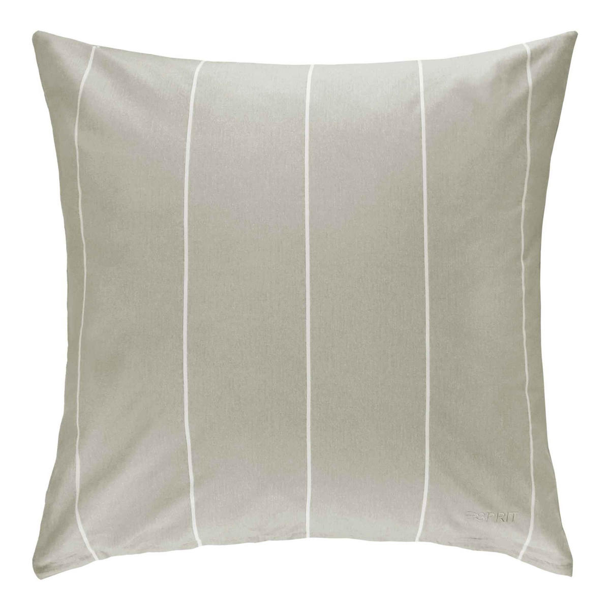 RENFORCÉ KISSENBEZUG HARPLINES - Grau, Textil (80/80cm) - Esprit