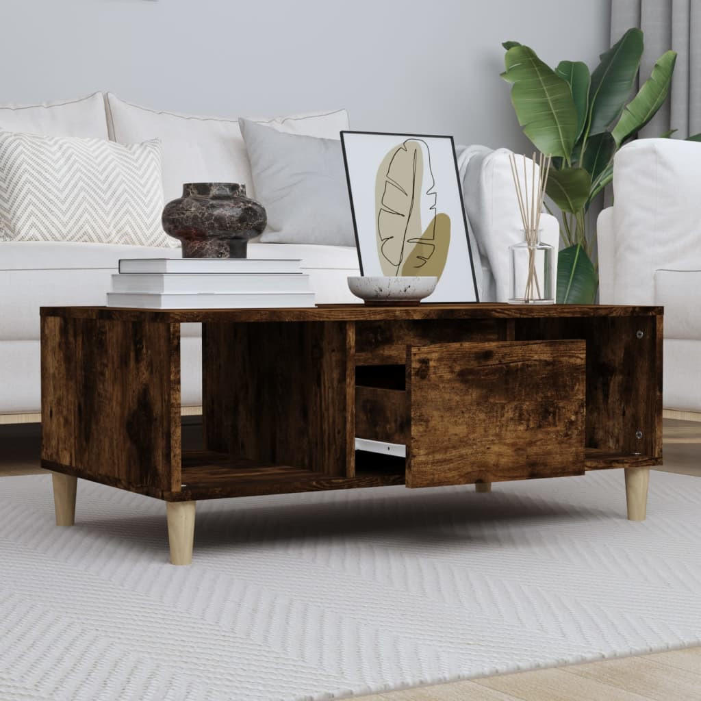 COUCHTISCH Räuchereiche 90x50x36,5 cm Holzwerkstoff - Braun, Holzwerkstoff (50/90/36.5cm) - furnicato