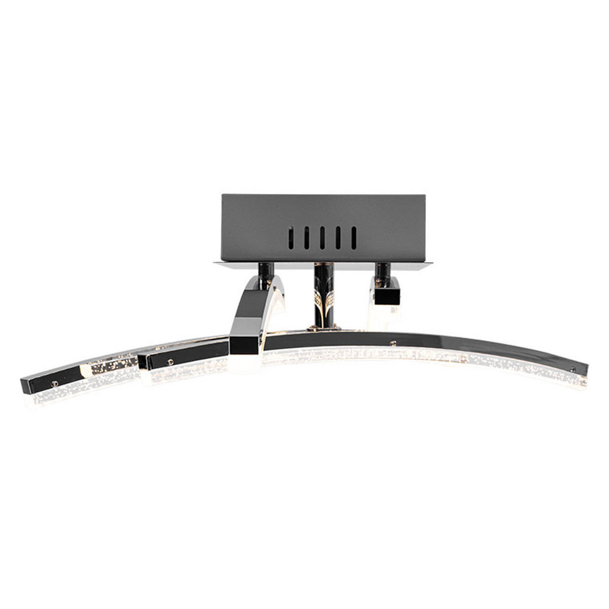 LED DECKENLEUCHTE PERTINI Chrom Transparent - Silberfarben, Metall (45/44/12.5cm)