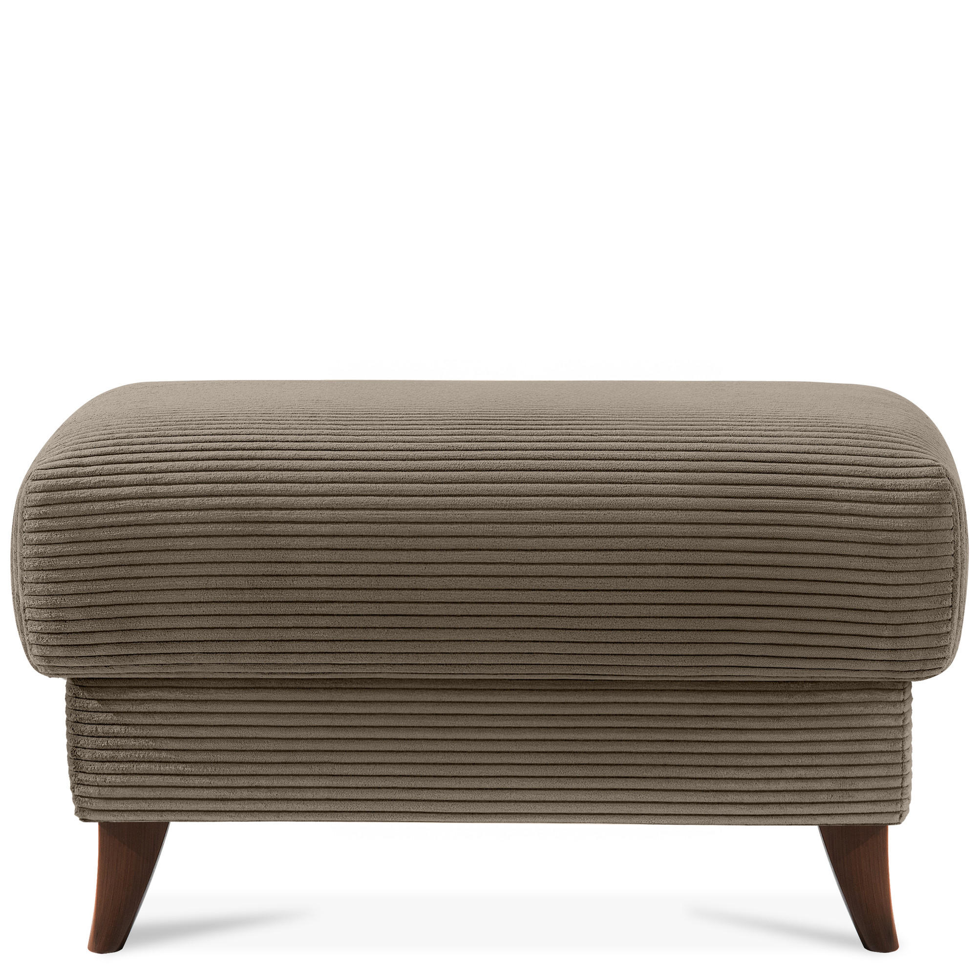 HOCKER GUSTAVO II, Beige - Beige/Braun, Holz/Holzwerkstoff (92/49/92cm) - KONSIMO®