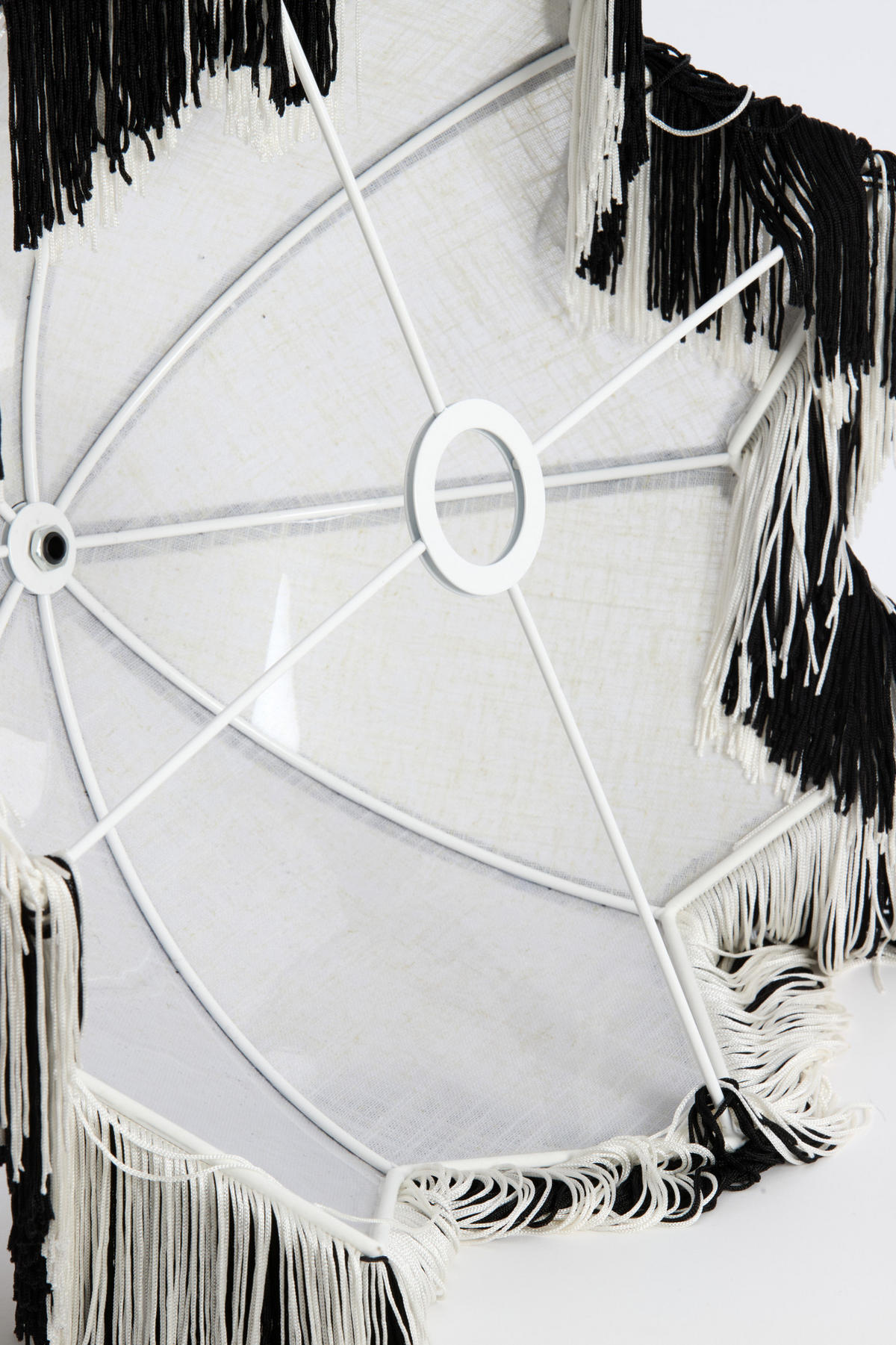 LAMPENSCHIRM Sulina Weiß Ø35/28 cm - Weiß, Textil (35/35/28cm) - Light & Living