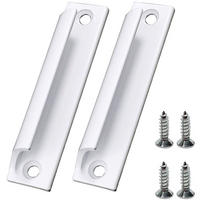 MÖBELGRIFF Weiß 2er-Set Aluminium - Weiß, Metall (2/3/9cm)