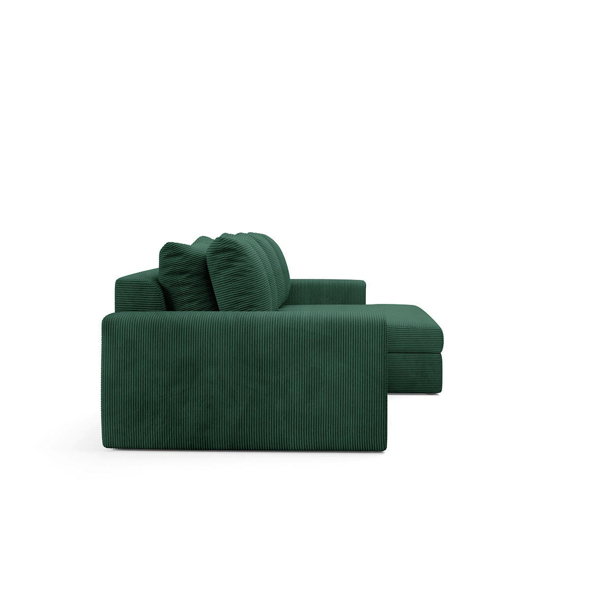 ECKSOFA Paola 3 Sitzplätze Tannengrün - Grün, Holz (272/167cm) - Petits-meubles