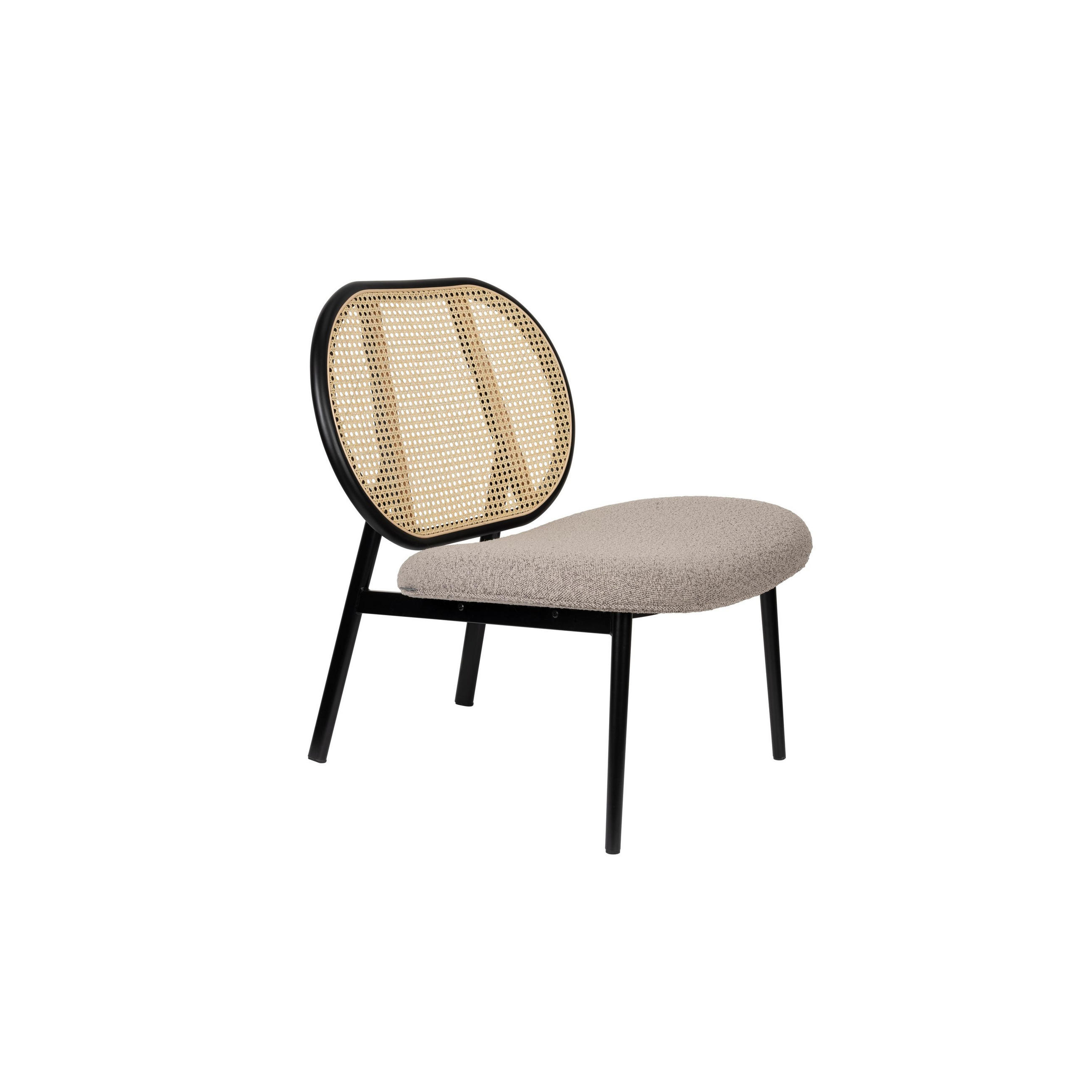 SESSEL Spike Bouclé - Beige, Textil (78.6/84.1/70cm) - Zuiver