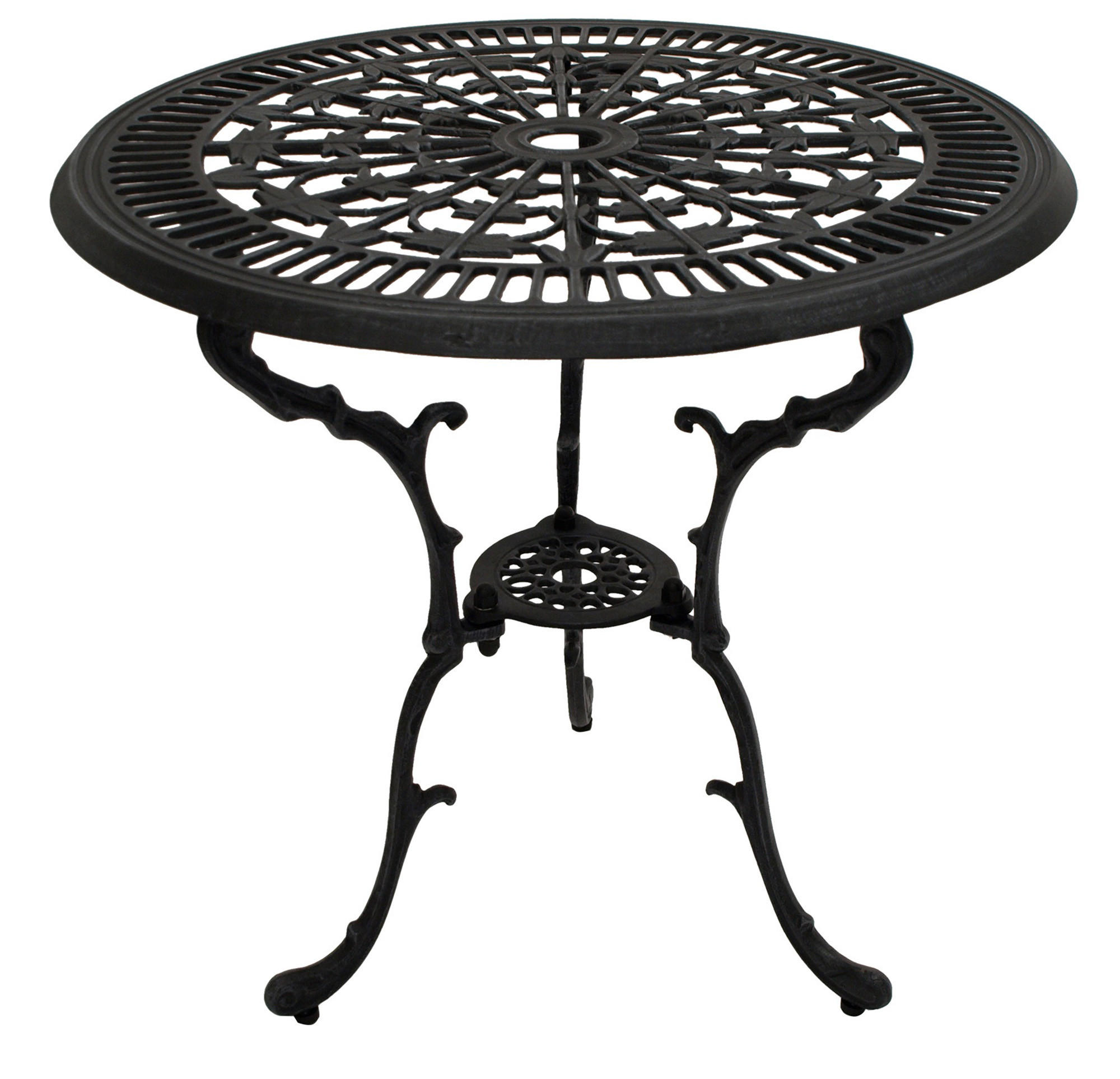 BISTROSET Boulder - Jugendstil - 5-teilig, Aluguss antik grau - Grau, Metall - TPFGarden