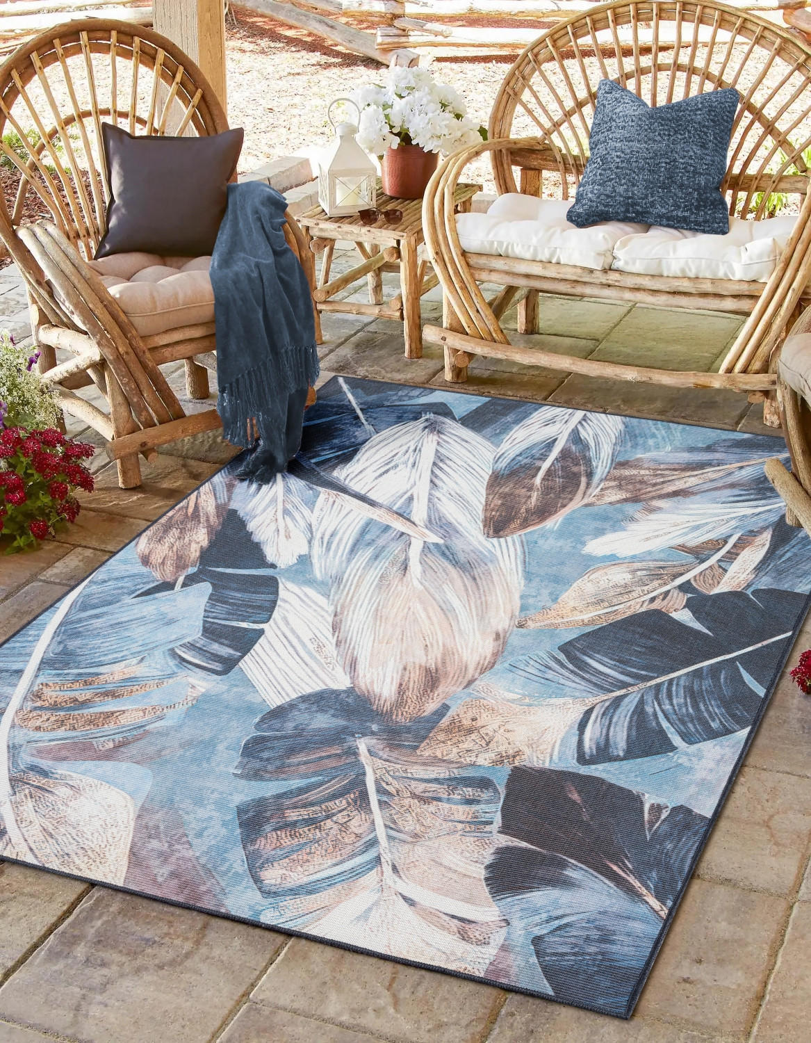 TEPPICH Nixie Dunkelblau,Sandfarben,Pastellblau 160/230 cm - Dunkelblau, Textil (160/230cm) - My-Rug