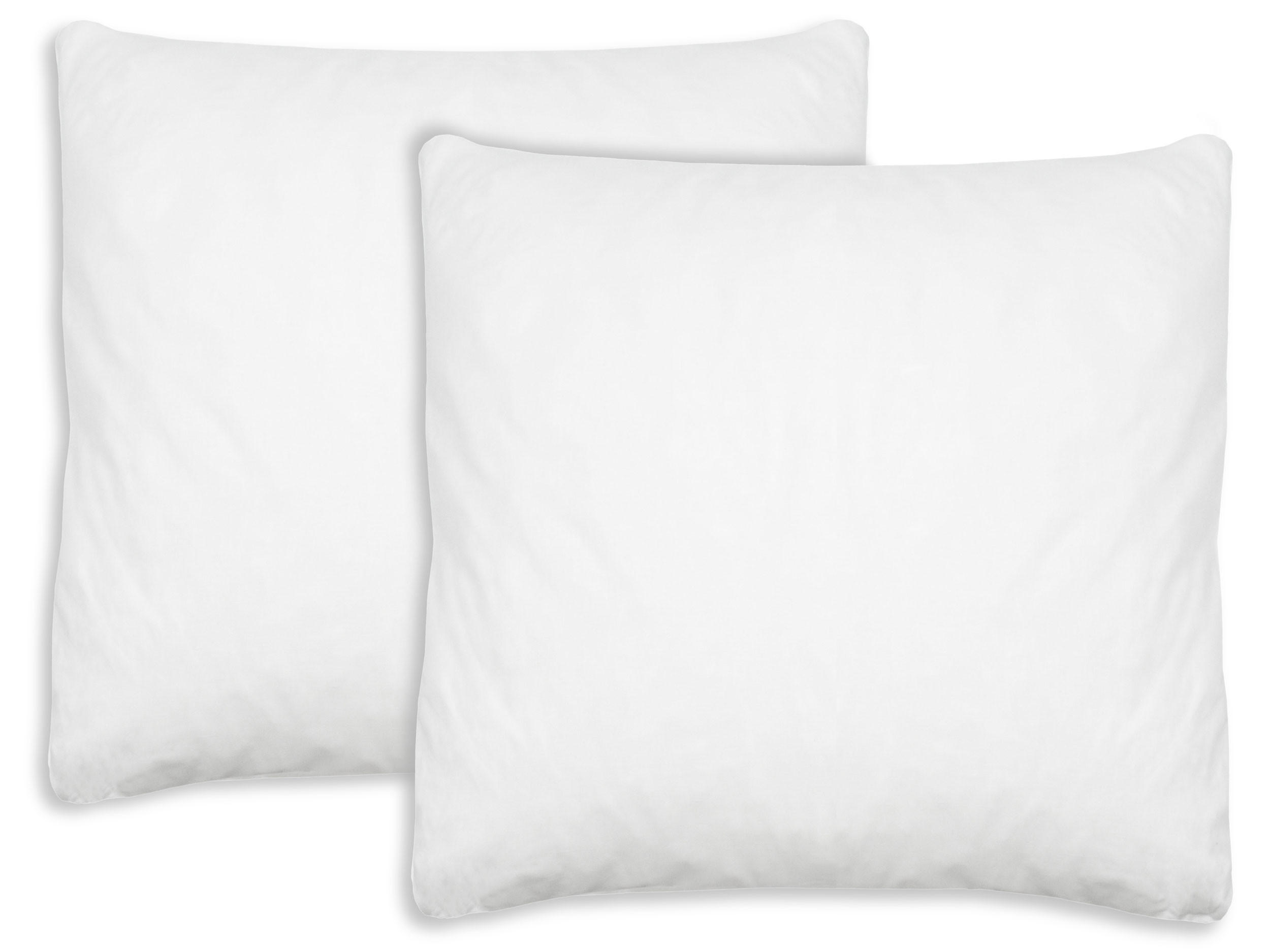 KISSEN, 2er-Set, 40x40 cm, 65% Polyester, 35% Baumwolle, Weiß - Weiß, Textil (40/40cm) - Zollner