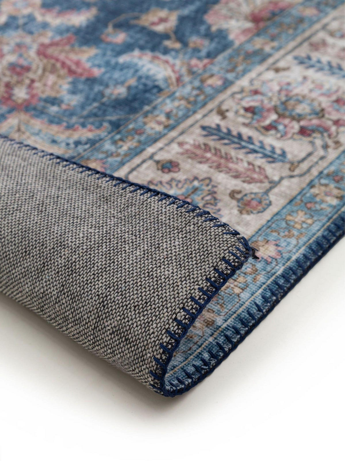 TEPPICH Laury Blau 200x300 cm - Blau, Textil (200/1cm) - KUNSTLOFT