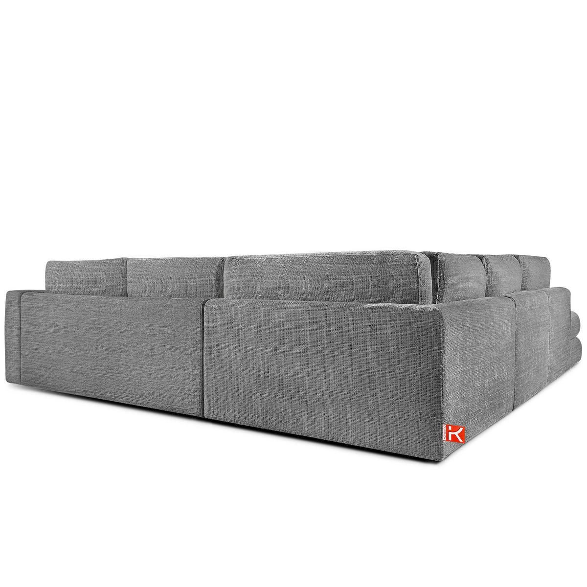 ECKSOFA rechts VERUS - Dunkelgrau, Holz/Holzwerkstoff (297/248cm) - KONSIMO®