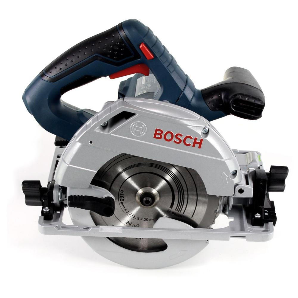 BOSCH GKS 55+ GCE Handkreissäge 1350W 165 mm ( 0601682100 ) 165 mm HEAVY DUTY + Sägeblatt - Multicolor, Kunststoff (39/29/28cm) - Bosch Professional