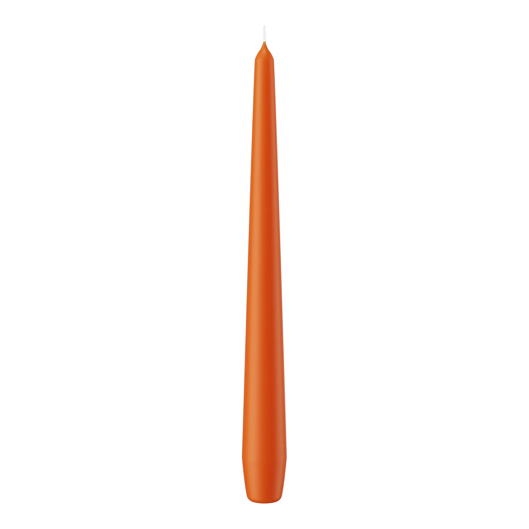 SPITZKERZEN (konische Kerzen) Aprikose Orange 250 x Ø 25 mm, 12 Stück - Orange, Paraffin (2.5/25/25cm) - Wiedemann Kerzen