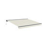 HALBKASSETTENMARKISE Fazzio Beige 4m x 3m motorisierte - Premium-Leinwand 320g/m² - Beige, Metall (400/270/300cm) - Cazeboo