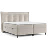 BOXBETT Sinai Beige 160/200 cm mit Taschenmatratze und Topper - Beige/Schwarz, Holz/Holzwerkstoff (160/200cm) - Maison de Reve