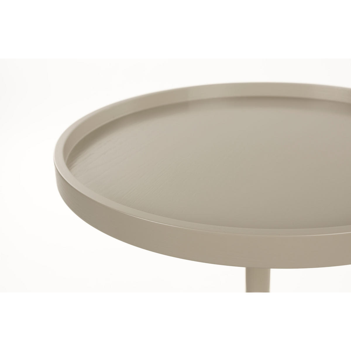 BEISTELLTISCH Jason Rund 46 cm Beige - Beige, Metall (46/46/56cm) - Zuiver