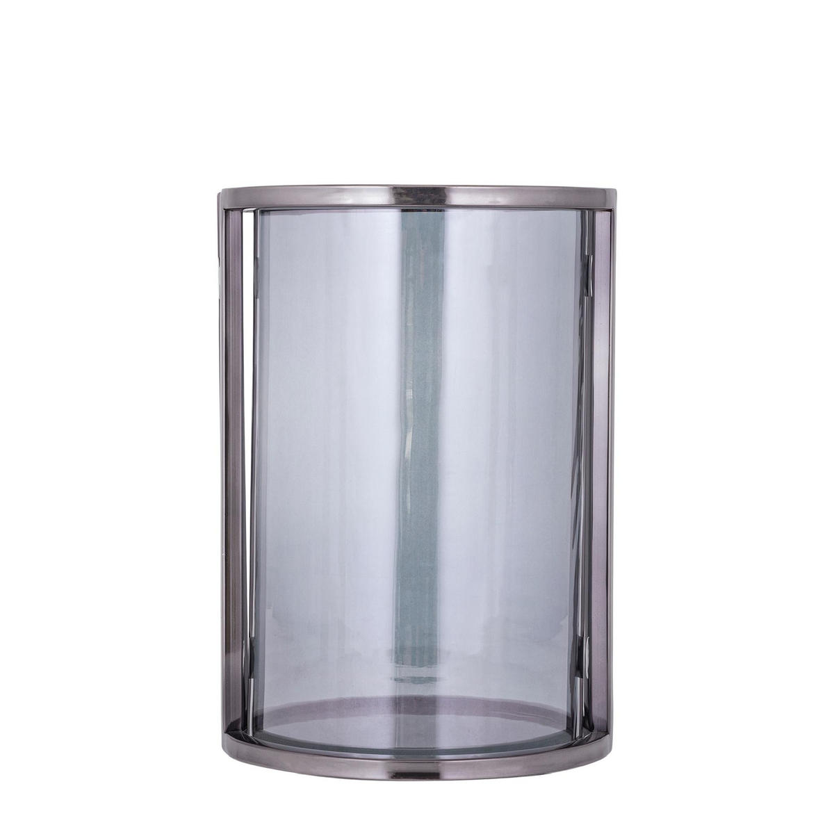 WINDLICHT Jarie Schwarz 23/23/33cm - Schwarz, Glas (23/33/23cm) - PTMD Collection