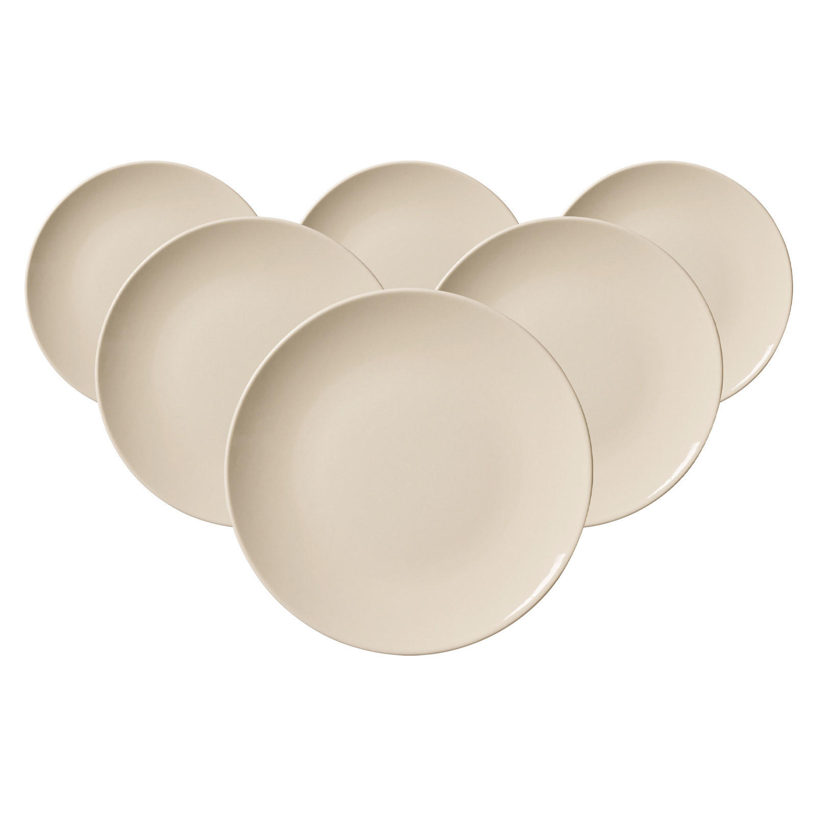 DESSERTTELLER Cecina Beige ø 20,5 cm 6er Set - Beige, Keramik (20.5cm) - Ritzenhoff Breker