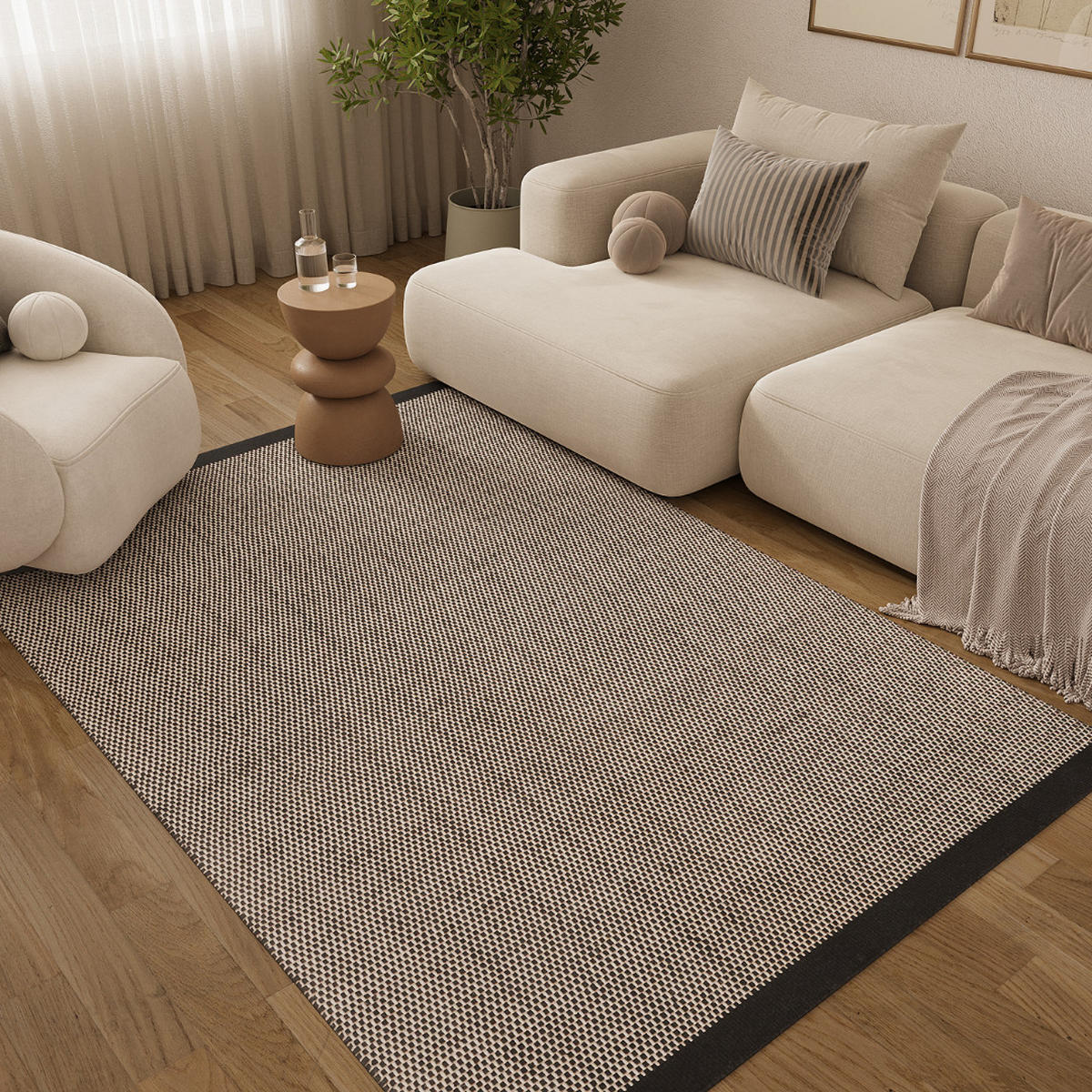 TEPPICH LONI Schwarz 140/200 cm - Schwarz, Textil (140/200cm) - Tapiso