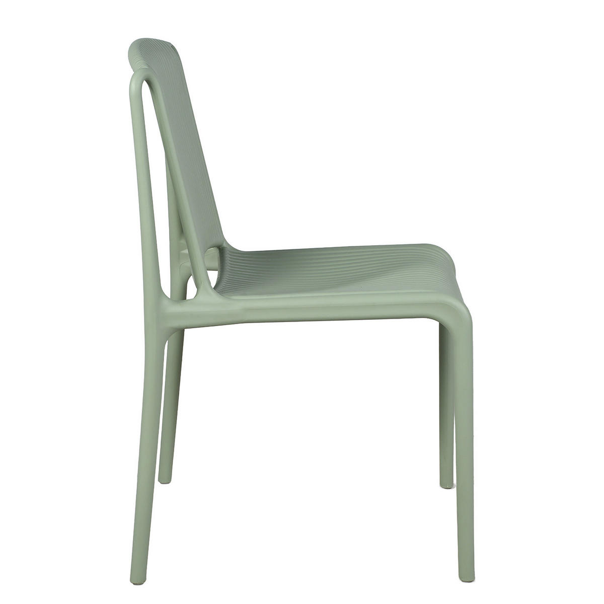 GARTENSITZGRUPPE - 3-teilig - Stahl / Polypropylen - Salbeigrün, Kunststoff/Metall - home24