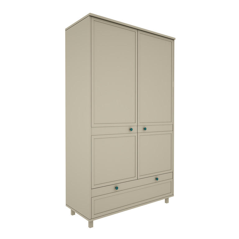 SKŘÍŇ 2DVEŘOVÁ Gabriel Zelená - zelená barva, kompozitní dřevo (117/197/50cm) - Petits-meubles