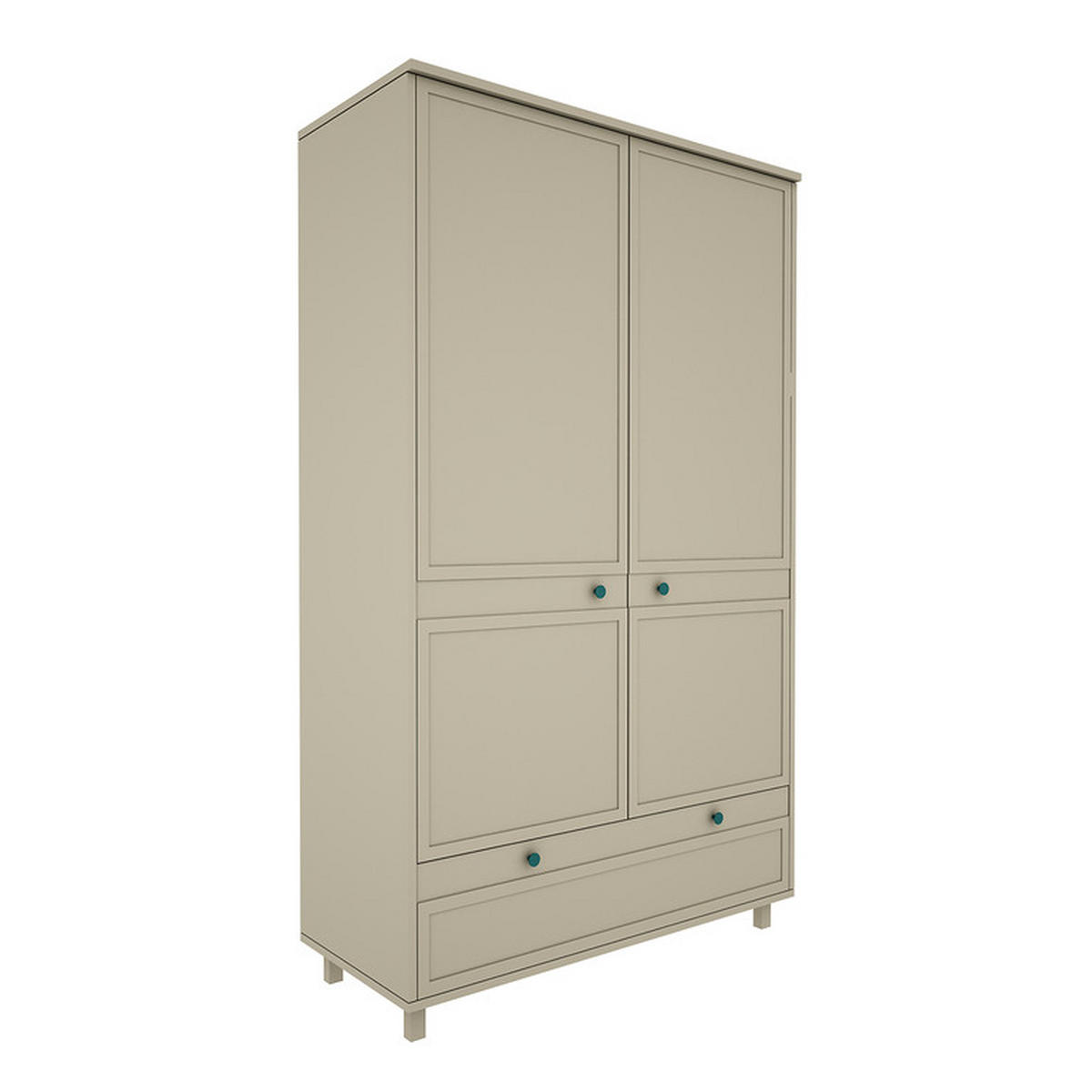 SKŘÍŇ 2DVEŘOVÁ Gabriel Zelená - zelená barva, kompozitní dřevo (117/197/50cm) - Petits-meubles