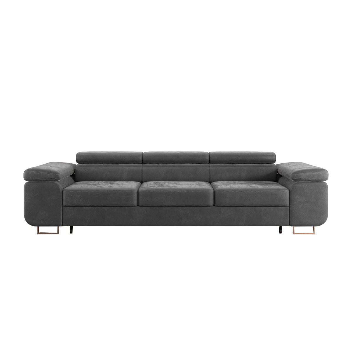 Petits-meubles Schlafsofa Grau 275x69x100 cm