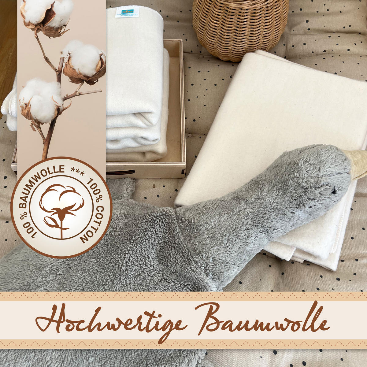 SPUCKTÜCHER, 5er-Set, 80x80 cm, 100% Baumwolle, Weiß - Weiß, Textil (80/80cm) - Zollner