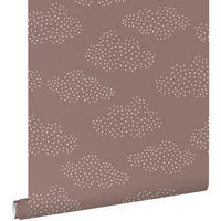 TAPETE kleine Wolken 50 x 900 cm - Pink, Papier (50/0.1cm) - ESTAhome
