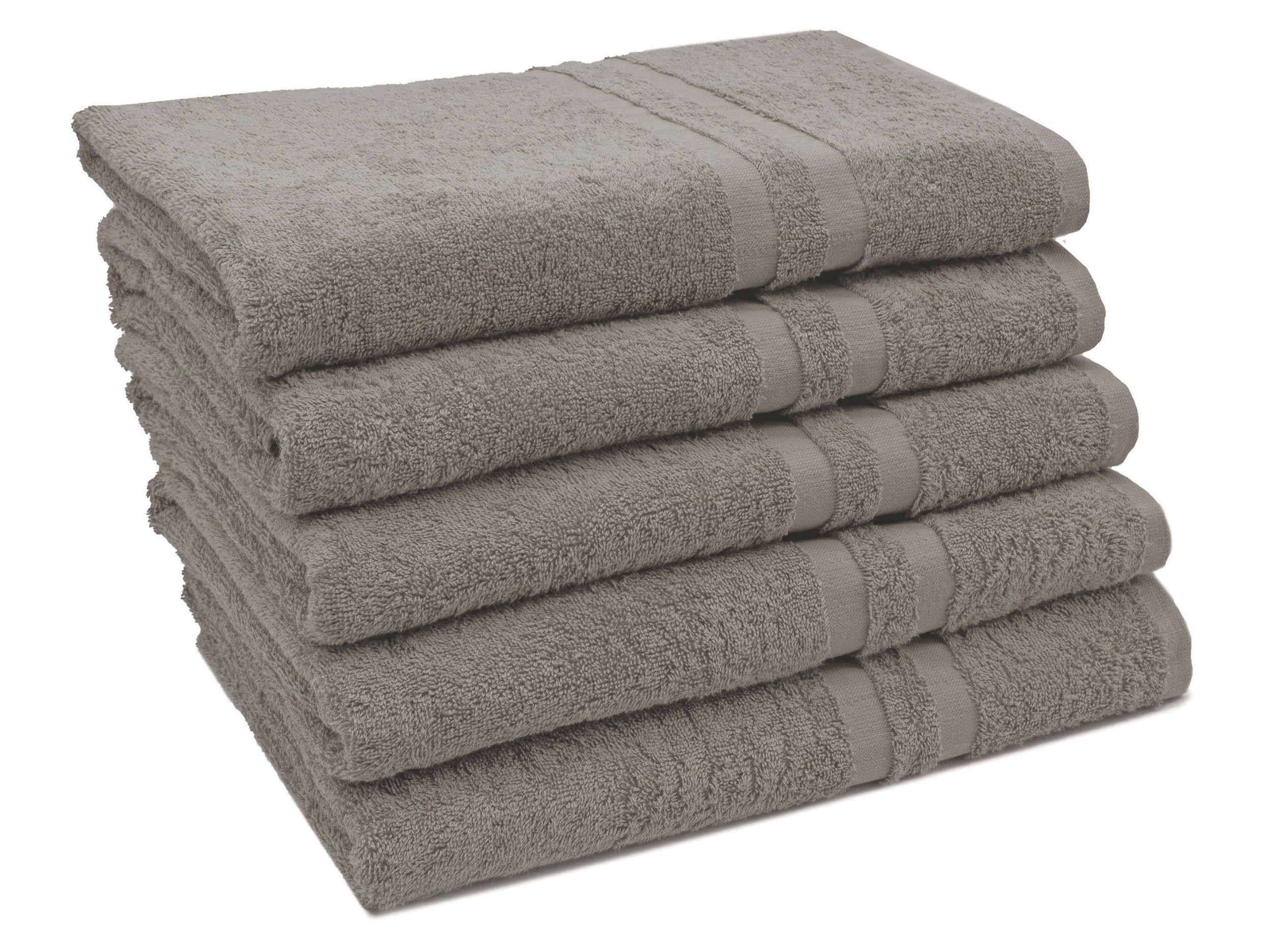 DUSCHTÜCHER, 5er-Set, 70x140 cm, 100% Baumwolle, Braun - Fango, Textil (70/140cm) - Zollner