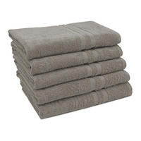 DUSCHTÜCHER, 5er-Set, 70x140 cm, 100% Baumwolle, Braun - Fango, Textil (70/140cm) - Zollner
